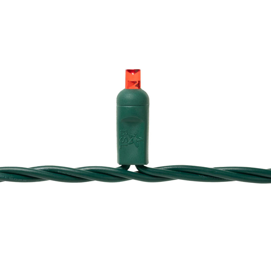 Coax Mini Lights 5mm - 25ft/50LED - Red