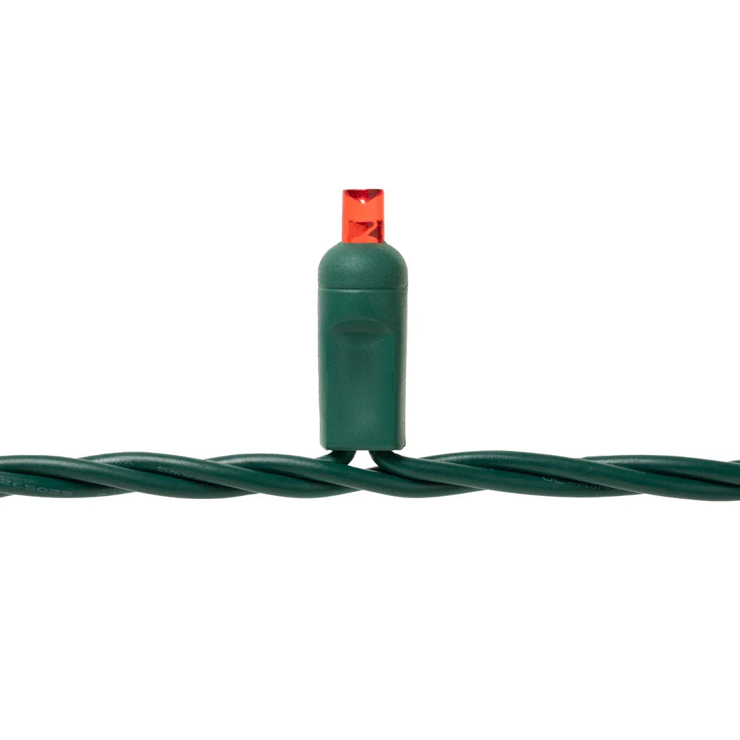 Coax Mini Lights 5mm - 25ft/50LED - Red