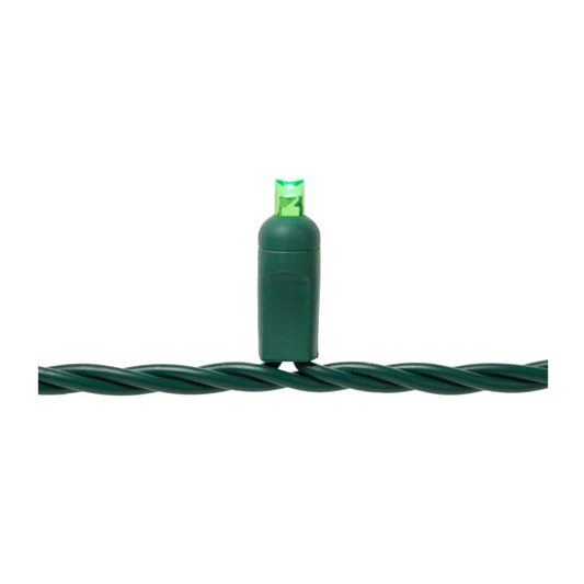 Coax Mini Lights 5mm - 25ft/50LED - Green