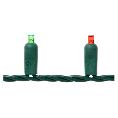 Coax Mini Lights 5mm - 25ft/50LED - Red/Green
