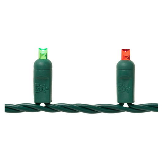 Coax Mini Lights 5mm - 25ft/50LED - Red/Green