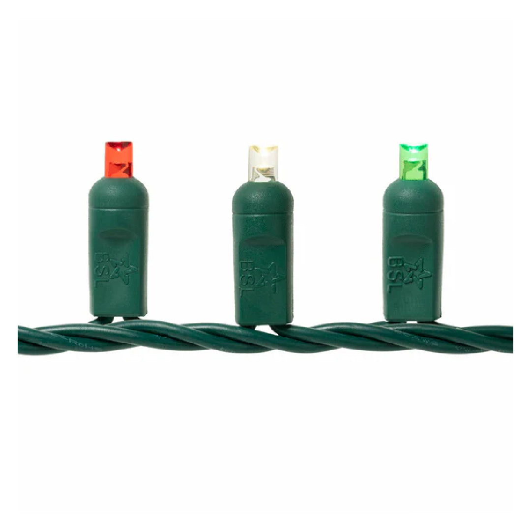 Mini Lights 5mm - 25ft/50LED - RGW