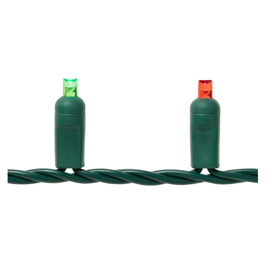 Coax Mini Lights 5mm - 25ft/50LED - Red/Green
